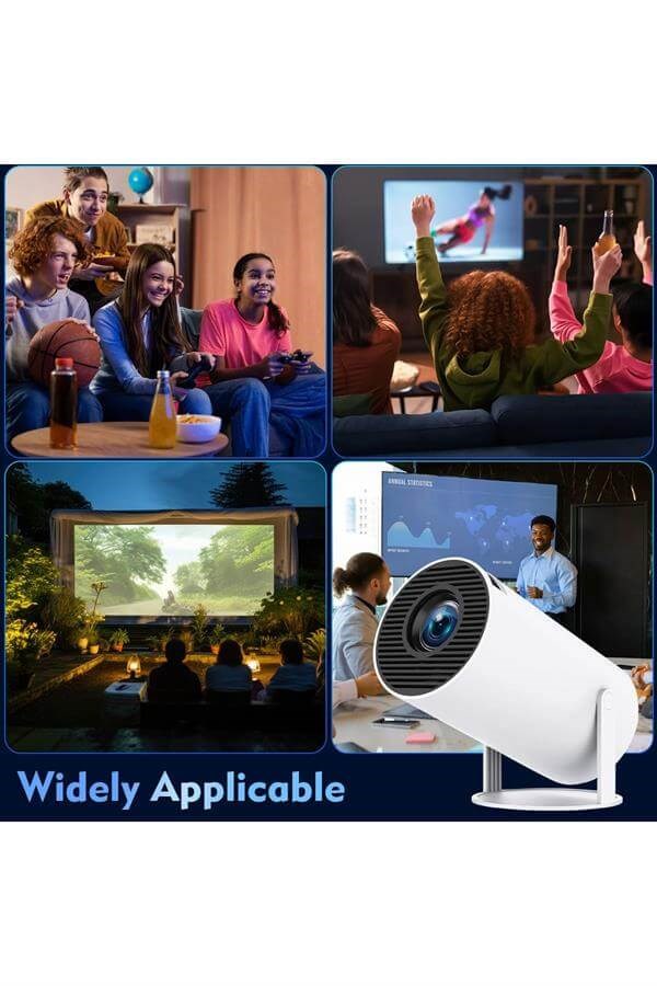 1280 * 720P Akıllı WIFI projektörü Taşınabilir Bluetooth TV Ev sineması HDMI Android Mini projektör,