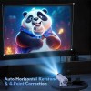 1280 * 720P Akıllı WIFI projektörü Taşınabilir Bluetooth TV Ev sineması HDMI Android Mini projektör,