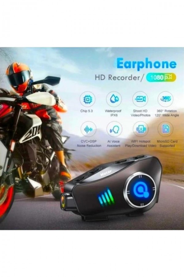 Full HD 1080P Kameralı Motosiklet Kask İçi Bluetooth Kulaklık ve İnterkom Full HD 1080P Kameralı Motosiklet Kask İçi Bluetooth Kulaklık ve İnterkom