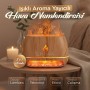 Hava Nemlendirici Tuz Lambalı Tuz Hediyeli Humidifier 200 ml Salt Lamp Ultrasonik Gece Lambası