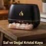 Humidifier 200 ml Salt Lamp | Ultrasonik Gece Lambası | Kaya Tuzlu Hava Nemlendirici Tuz Hediyeli