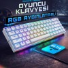 Mekanik Kablolu Oyuncu Klavyesi | RGB Aydınlatmalı 68 Tuş Türkçe Q