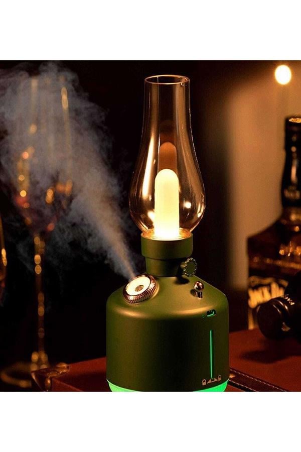 Nostalji Hava Nemlendirici Ile Led Işık Aromaterapi Difüzör Kablosuz Mist Maker Usb Şarj Edilebilir Nostalji Hava Nemlendirici Ile Led Işık Aromaterapi Difüzör Kablosuz Mist Maker Usb Şarj Edilebilir
