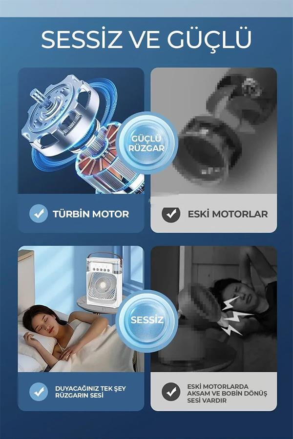 Type-C Fan Taşınabilir Masa Fanı