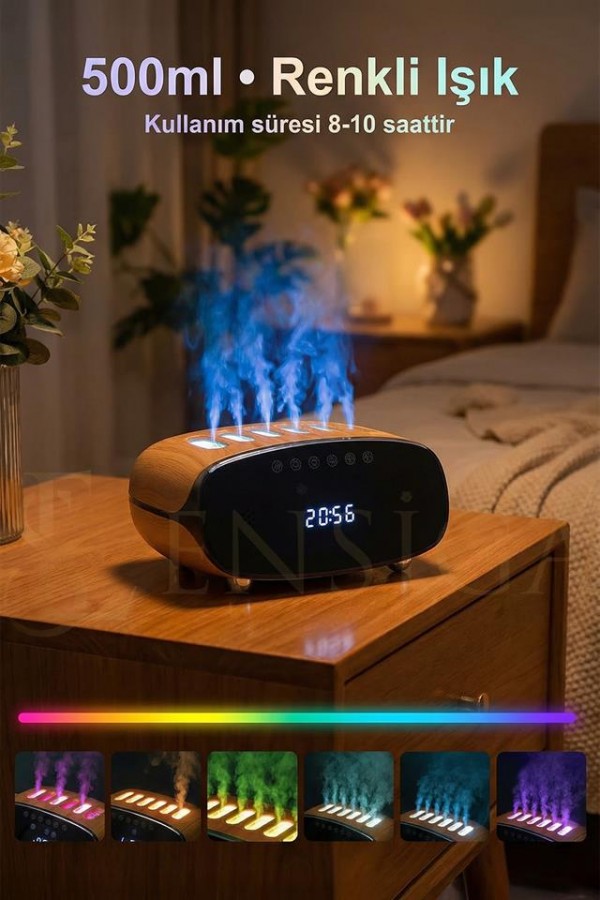 Speaker Özellikli Bluetooth Işıklı Hava Nemlendirici Aroma Difüzör Hava Nemlendirici 500ML Speaker Özellikli Bluetooth Işıklı Hava Nemlendirici Aroma Difüzör Hava Nemlendirici 500ML