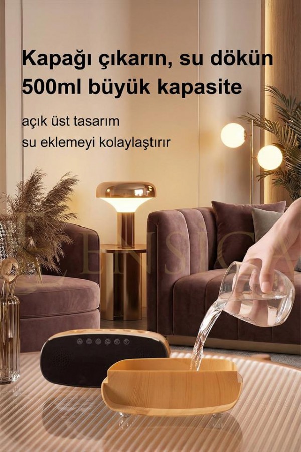 Speaker Özellikli Bluetooth Işıklı Hava Nemlendirici Aroma Difüzör Hava Nemlendirici 500ML Speaker Özellikli Bluetooth Işıklı Hava Nemlendirici Aroma Difüzör Hava Nemlendirici 500ML