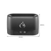 Ultrasonic Hava Nemlendirici Buhar Makinesi Alev Efektli 3D Aroma Difüzör (Siyah) Ultrasonic Hava Nemlendirici Buhar Makinesi Alev Efektli 3D Aroma Difüzör (Siyah)