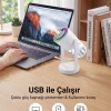 Yağmur Damlası Efektli Ultrasonik Hava Nemlendirici & Aroma Difüzör RGB Işıklı