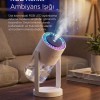 Yağmur Damlası Efektli Ultrasonik Hava Nemlendirici & Aroma Difüzör RGB Işıklı