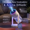 Yağmur Damlası Efektli Ultrasonik Hava Nemlendirici & Aroma Difüzör RGB Işıklı
